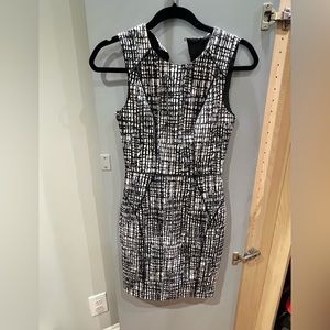 3/$15 H&M work dress, black and white